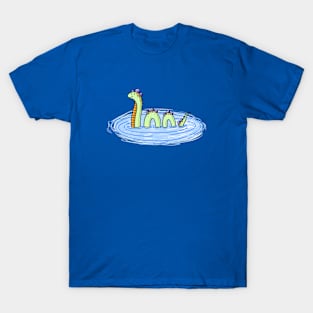 Loch Ness Monster Illustration T-Shirt